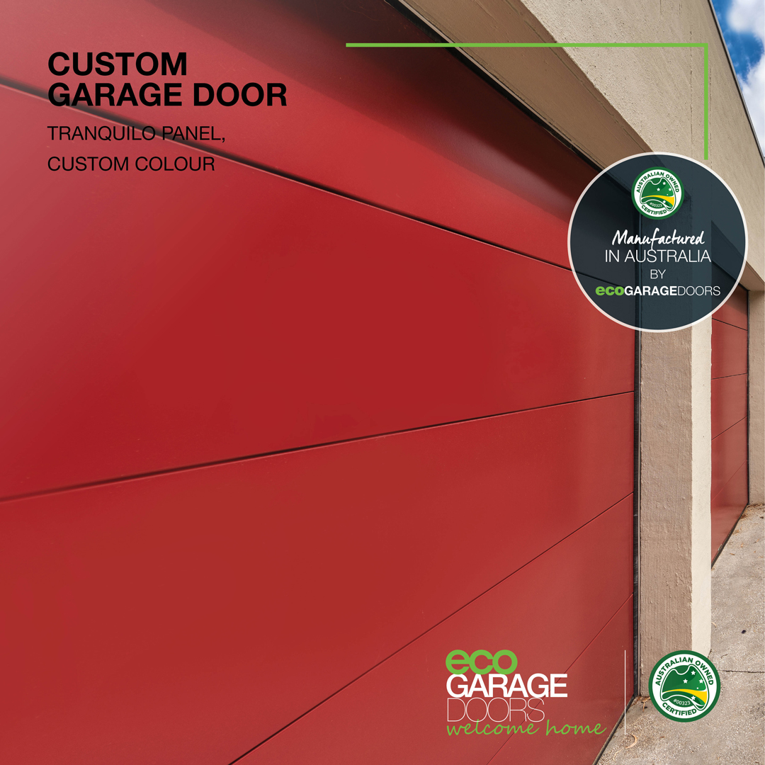 Custom garage door, custom colour
