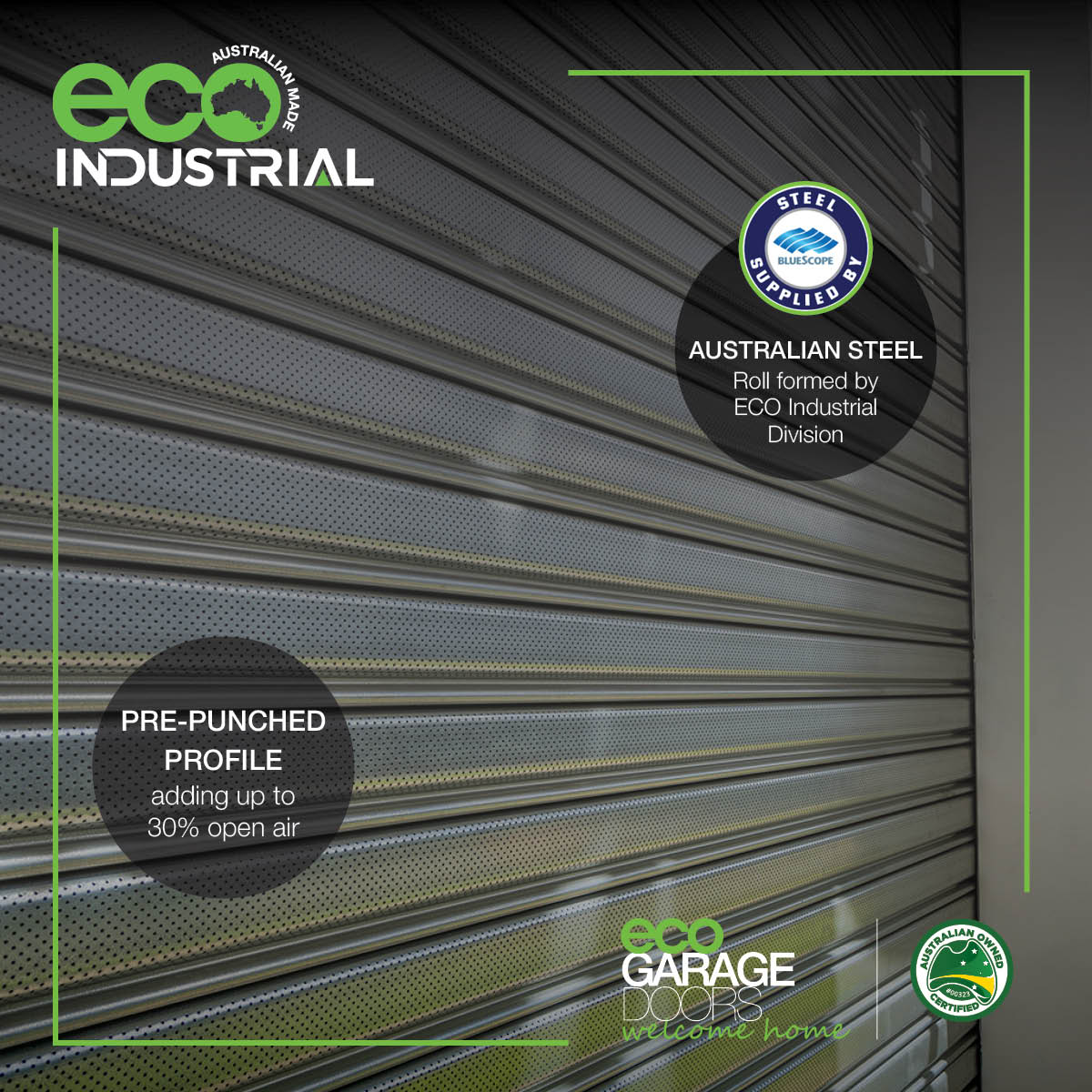 Eco Industrial garage door, industrial roller shutter