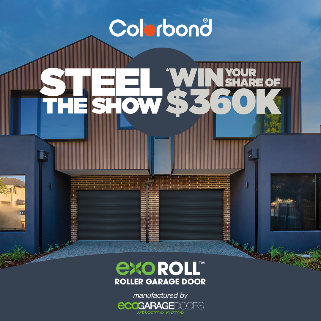 colorbond steel the show with eco garage doors